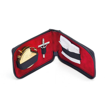 Bursa z wyposażeniem liturgicznym ze skóry cielęcej