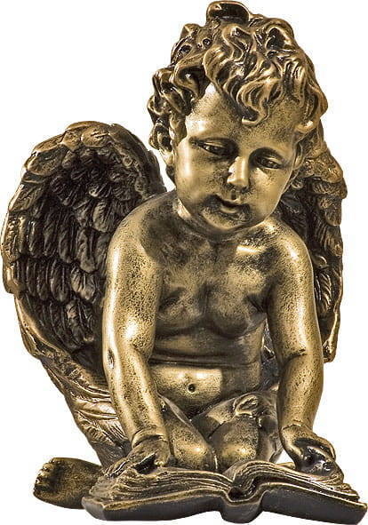 Aniołek klęczący z książką - figura (23 cm)