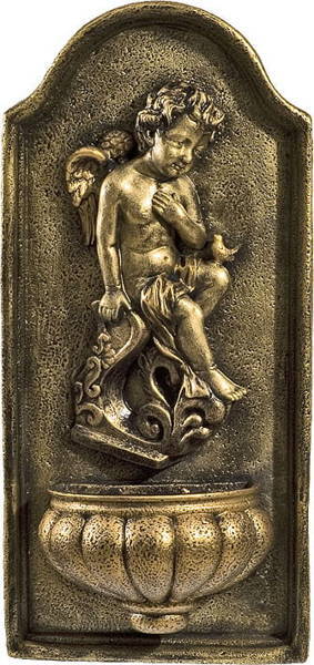 Aniołek z gołąbkiem - figura (22×48 cm)