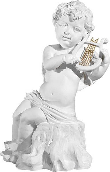 Aniołek z harfą - figura (42 cm)