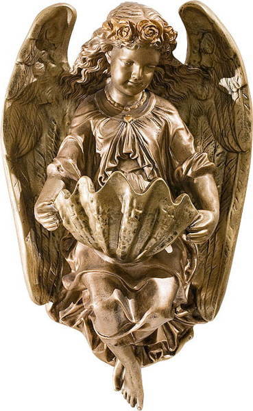 Aniołek z misą - figura (45 cm)