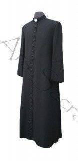 Black classic cassock - in stock, shipping in 24h