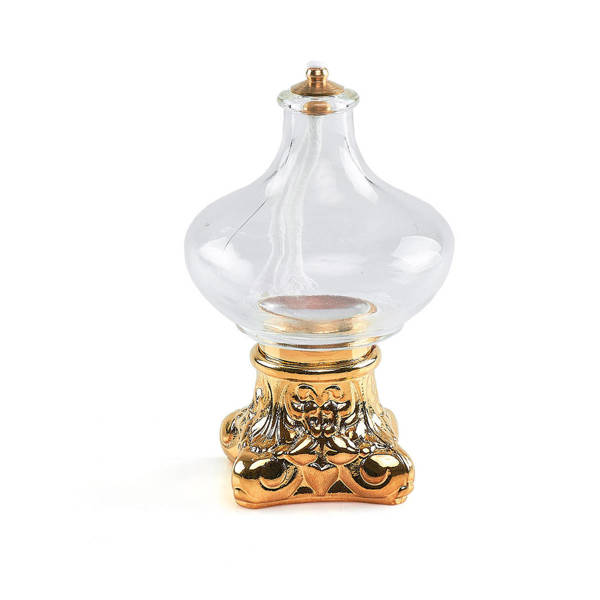 Lampa oliwna szklana