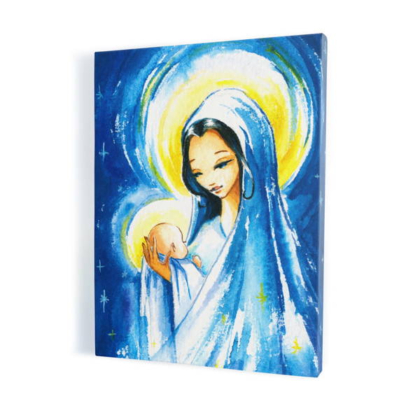 Matka Boża z Dzieciątkiem, obraz na płótnie canvas