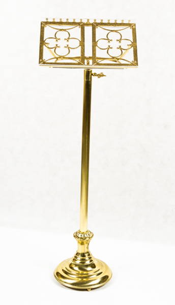 Pulpit mosiężny, "ambonka" wys. 115 cm - 148 cm