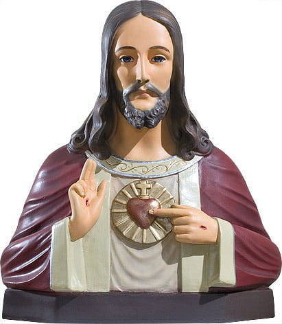 Serce Pana Jezusa (popiersie) - Figura (35 cm)