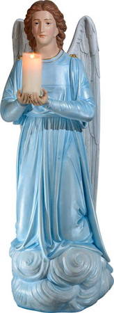 Anioł klęczący z świecą - figura (145 cm)