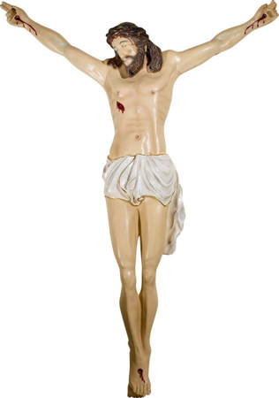 Korpus Chrystusa na krzyż (111 cm od głowy do stóp) - Figura (125 cm)