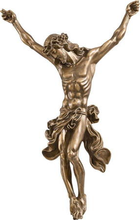 Korpus Chrystusa na krzyż (57 cm od głowy do stóp) - Figura (70 cm)