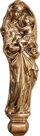 Matka Boża z Dzieciątkiem (płaskorzeźba) - Figura (41 cm)