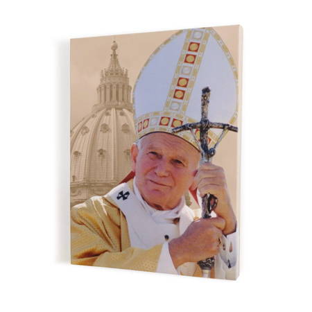 Św. Jan Paweł II, obraz na płótnie canvas