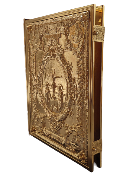 Ewangeliarz / mszał w metalowej, pozłacanej oprawie