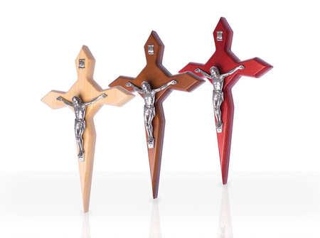 Krzyż z drewna bukowego klasyczny 18cm