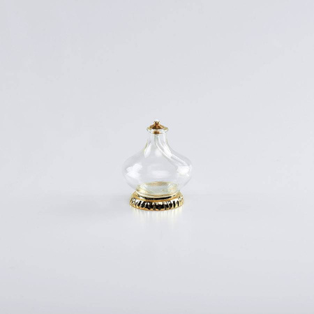 Lampa oliwna szklana z podstawą