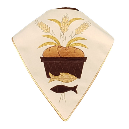 Kapa eucharystyczna - złota / kłosy