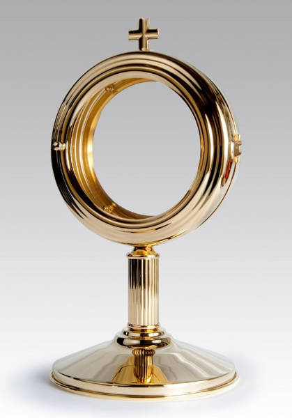 Kustodia złocona regulowana o wysokości 34 cm