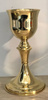 Kielich mszalny złocony o wysokości 22 cm