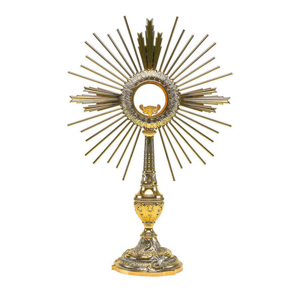 Monstrancja barokowa "Promienie słońca"