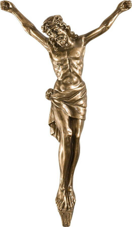 Korpus Chrystusa na krzyż (56 cm od głowy do stóp) - Figura (65 cm)