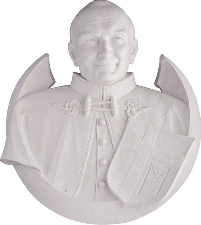 Medalion Ojca Św. Jana Pawła II (płaskorzeźba) - Figura (70x80 cm)