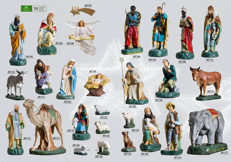 Szopka Bożonarodzeniowa (30 elementów) Figury (55 cm)
