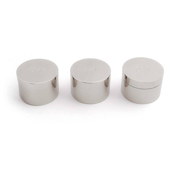 Pojemnik na oleje, metal niklowany