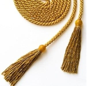 Sznur do alb Cingulum złote 2 m