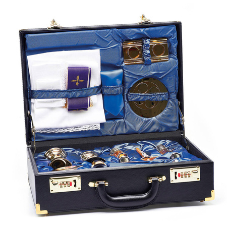 Walizka "Serena" z pełnym wyposażeniem liturgicznym, skórzana