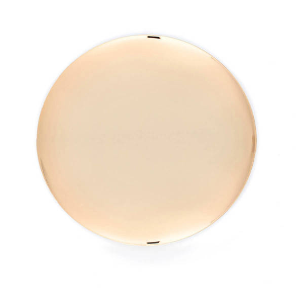 Patena gładka, złocona 14cm