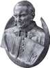 Medalion Ojca Św. Jana Pawła II (płaskorzeźba) - Figura (70x80 cm)