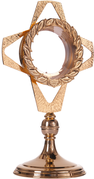 Monstrancja pozłacana z dużą luną o wysokości 73 cm