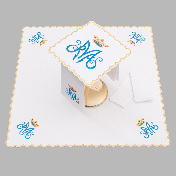 Bielizna kielichowa ołtarzowa bogato haftowana