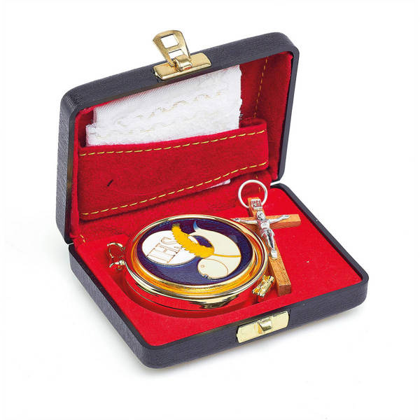 Bursa z wyposażeniem liturgicznym, akcesoria do posługi dla chorych