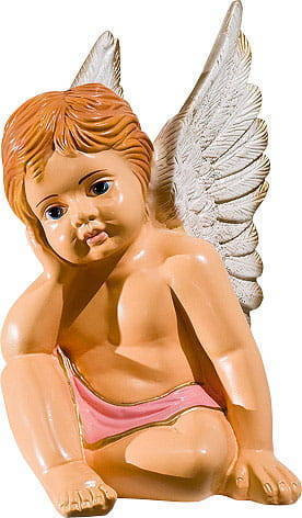 Anioł Dzieciątko (skrzydełka do góry) - figura (30 cm)