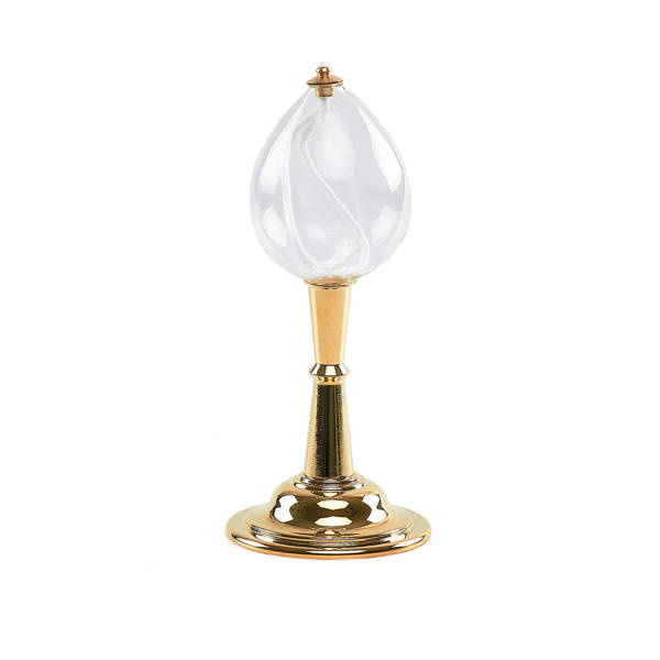 Lampa oliwna szklana
