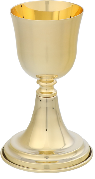 Mały kielich mszalny o wysokości 15 cm