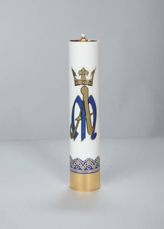 Świeca liturgiczna Maryjna 31cm/63mm 