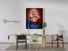Serce Maryi, obraz na płótnie canvas