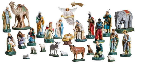 Szopka Bożonarodzeniowa (30 elementów) Figury (55 cm)