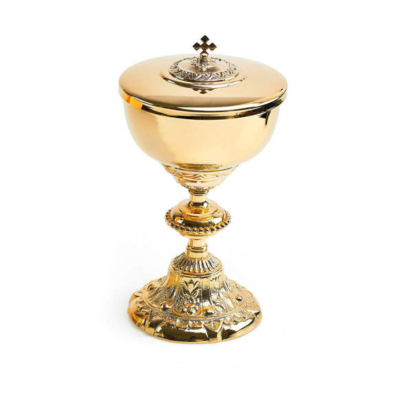 Puszka na komunikanty w stylu barokowym