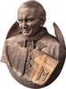 Medalion Ojca Św. Jana Pawła II (płaskorzeźba) - Figura (70x80 cm)