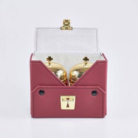 Pojemniki na oleje CRISMERA, zestaw podwójny w kolorze złotym