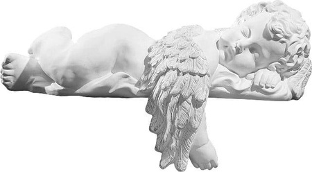 Aniołek śpiący ze skrzydełkiem do dołu (lewy) - figura (43 cm)