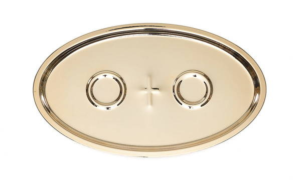 Tacka na obrączki z mosiądzu złoconego