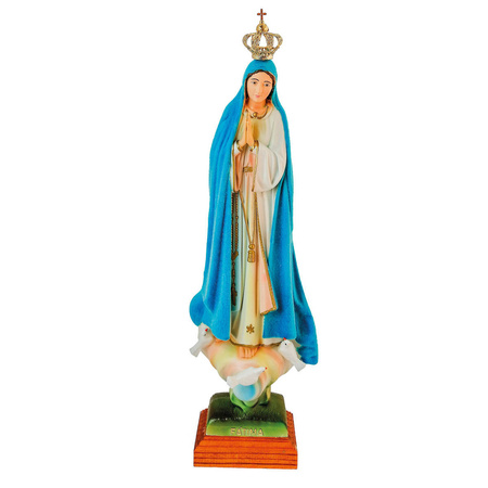 Figura Matki Bożej Fatimskiej z gołąbkami 43cm