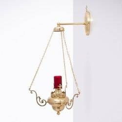 Lampa elektryczna, wisząca wys. 65cm