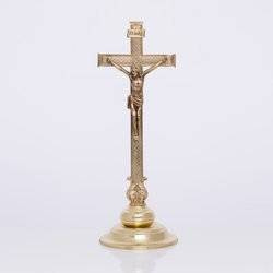 Krzyż ołtarzowy mosiężny wys. 51cm