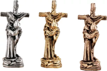  Święta Franciszek pod krzyżem - Figura ( 27 cm )