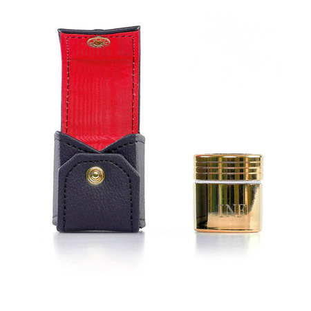 Pojemnik na oleje w etui, metal w kolorze złotym