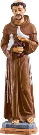 Św. Franciszek (z gołąbkami) - Figura (80 cm)